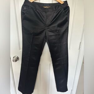 Banana Republic Black Satin Trousers